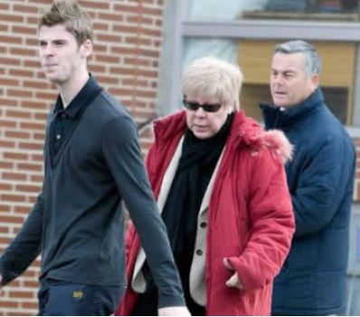 Jose De Gea with his wife Marivi Quintana and son David de Gea